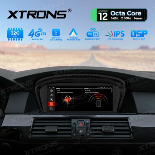 BMW Android 12 autoradio XTRONS QEB8260CC Apple Carplay näkymä