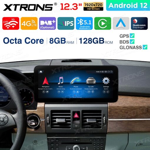 Mercedes-Benz Android 12 андроид радио XTRONS QXM2240PM12GLK40L Apple Carplay интерфейс