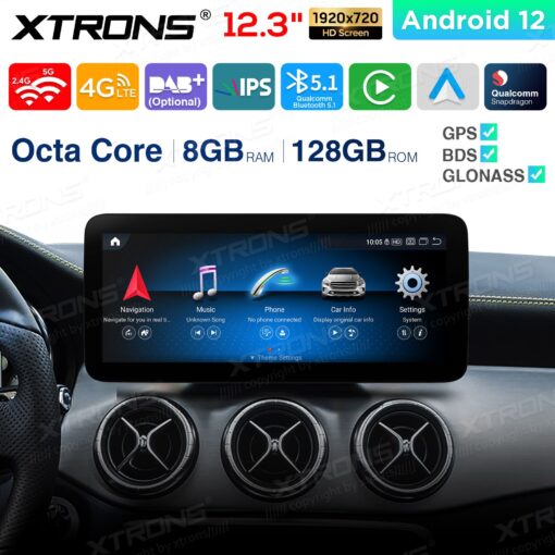 Mercedes-Benz Android 12 autoraadio XTRONS QXM2245P Apple Carplay vaade
