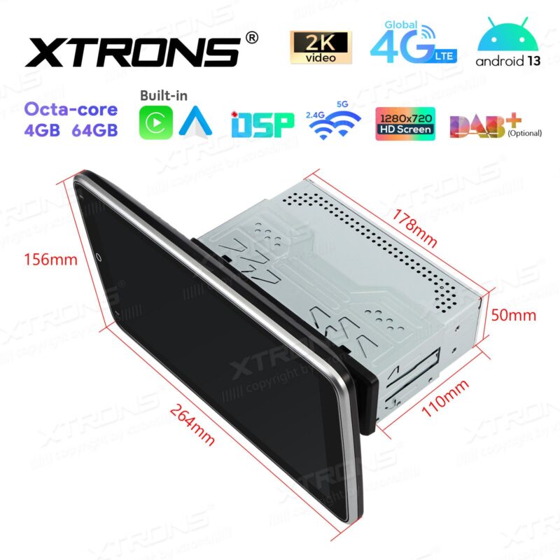 1 DIN Android 13 | Car Multimedia Player with GPS Navigation - Autodigi.ee
