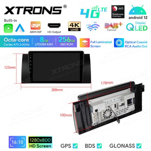 XTRONS-IQP9253BP-carplay-multimedia