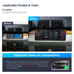 BMW X5 E53 (1999-2006) Xtrons PX7453BGS Android 14 autoraadio tootepilt