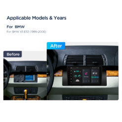 BMW X5 E53 (1999-2006) Xtrons PXP9453BGDAB Android 14 autoraadio tootepilt