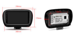 Fiat 500X (2015-2020) Xtrons IDP9050XF Android 14 autoraadio tootepilt