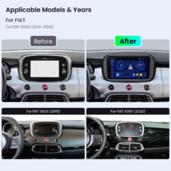 Fiat 500X (2015-2020) Xtrons IDP9050XF Android 14 autoraadio tootepilt