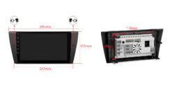 BMW 3. seeria E90 | E91 | E92 | E93 (2005-2012) ilma originaal ekraanita autole Xtrons IDP9090B Android 14 autoraadio tootepilt