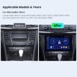 Mercedes-Benz E-Class W211 (2002-2008) | CLS W219 (2005-2006) Xtrons IDP90M211 Android 14 autoraadio tootepilt
