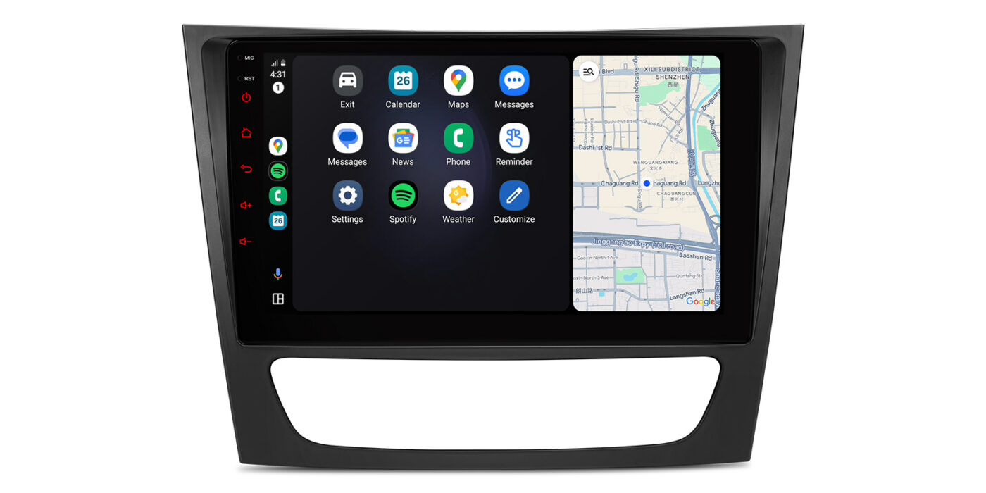 Mercedes-Benz E-Class W211 (2002-2008) | CLS W219 (2005-2006) | Android 14 | 4+64GB | GPS autoraadio ja multimeediakeskus - Apple CarPlay