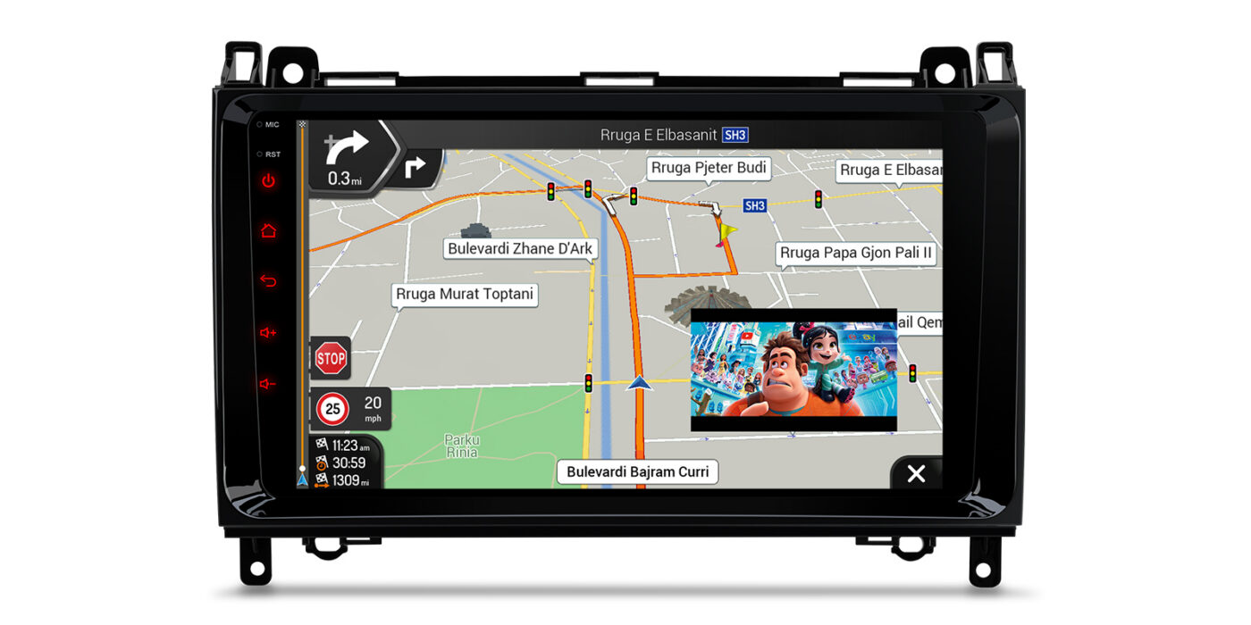 Mercedes-Benz Sprinter | Vito & Viano (2006-2020) | A-Class | B-Class W245 | Android 14 | 4+64GB | GPS autoraadio ja multimeediakeskus - GPS navigatsioon