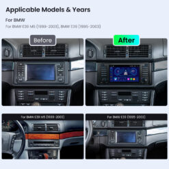 BMW 5. seeria E39 (1995-2004) | 7. seeria E38 (1994-2001) Xtrons IDS7039BL Android 14 autoraadio tootepilt