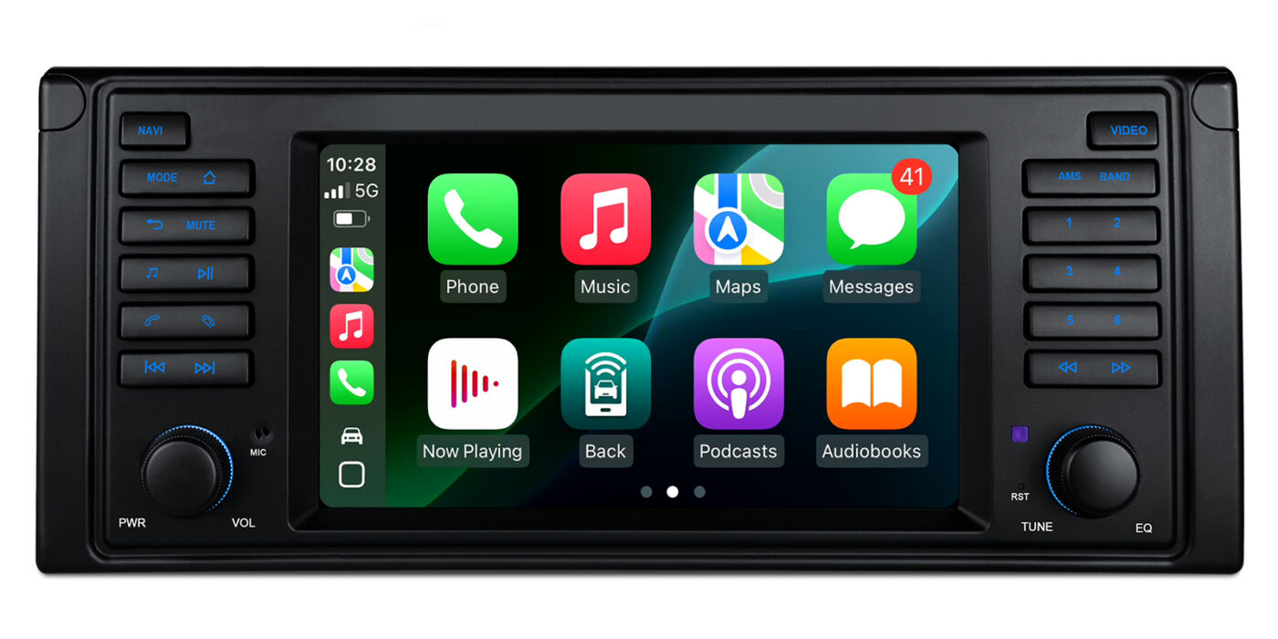 BMW 5. seeria E39 (1995-2004) | 7. seeria E38 (1994-2001) | Android 14 | 2+64GB | GPS autoraadio ja multimeediakeskus - Apple CarPlay ja Android Auto