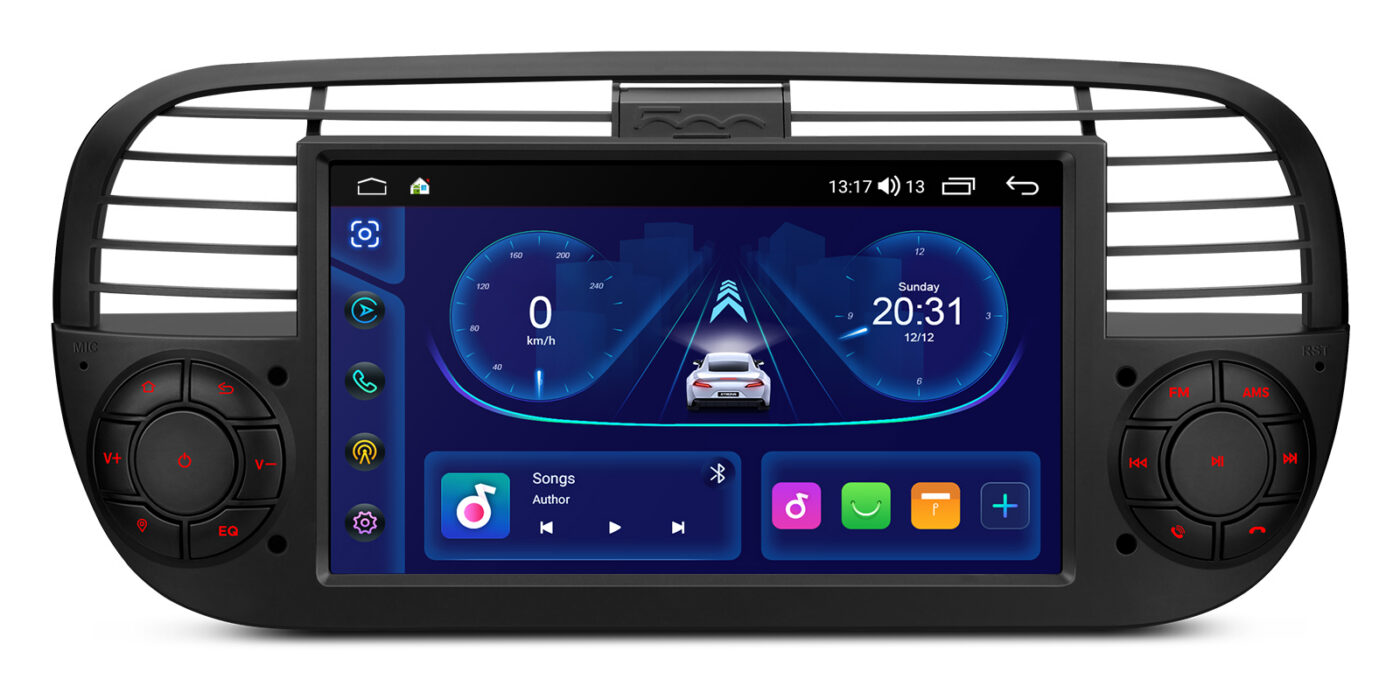 Fiat 500 (2007-2015) | Android 14 | 2+64GB | GPS autoraadio ja multimeediakeskus - Töökindel riistvara
