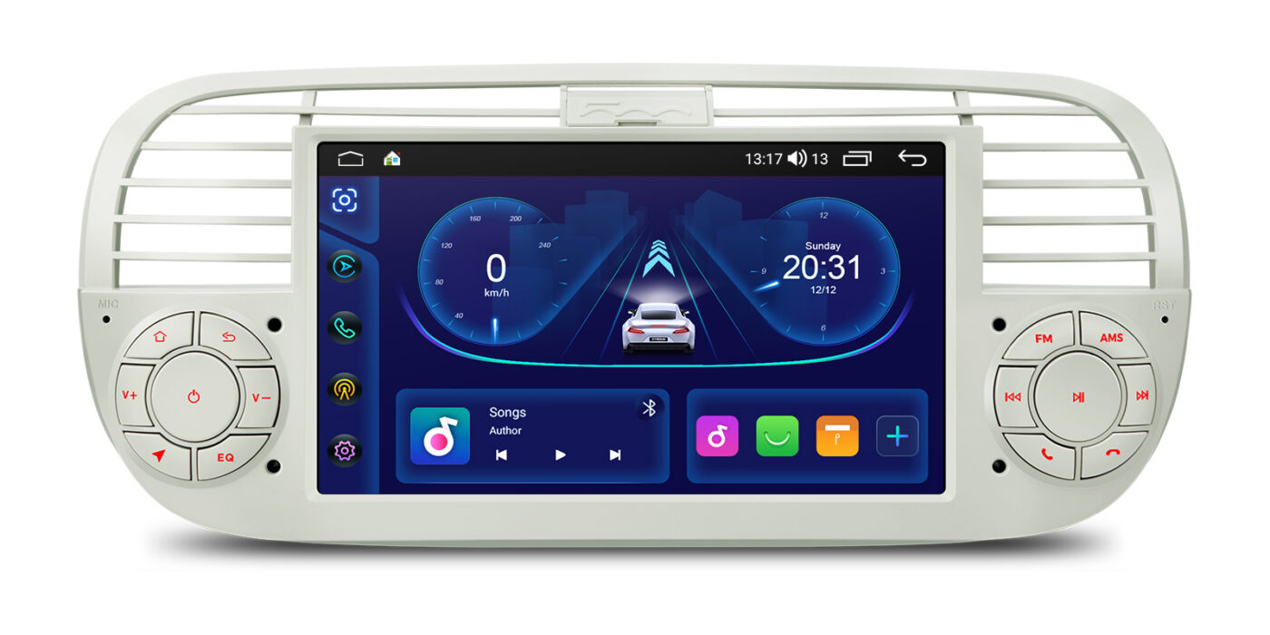 Fiat 500 (2007-2015) | Android 14 | 2+64GB | GPS autoraadio ja multimeediakeskus - Töökindel riistvara