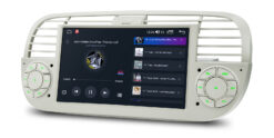 Fiat 500 (2007-2015) Xtrons IDS7050FLC Android 14 autoraadio tootepilt