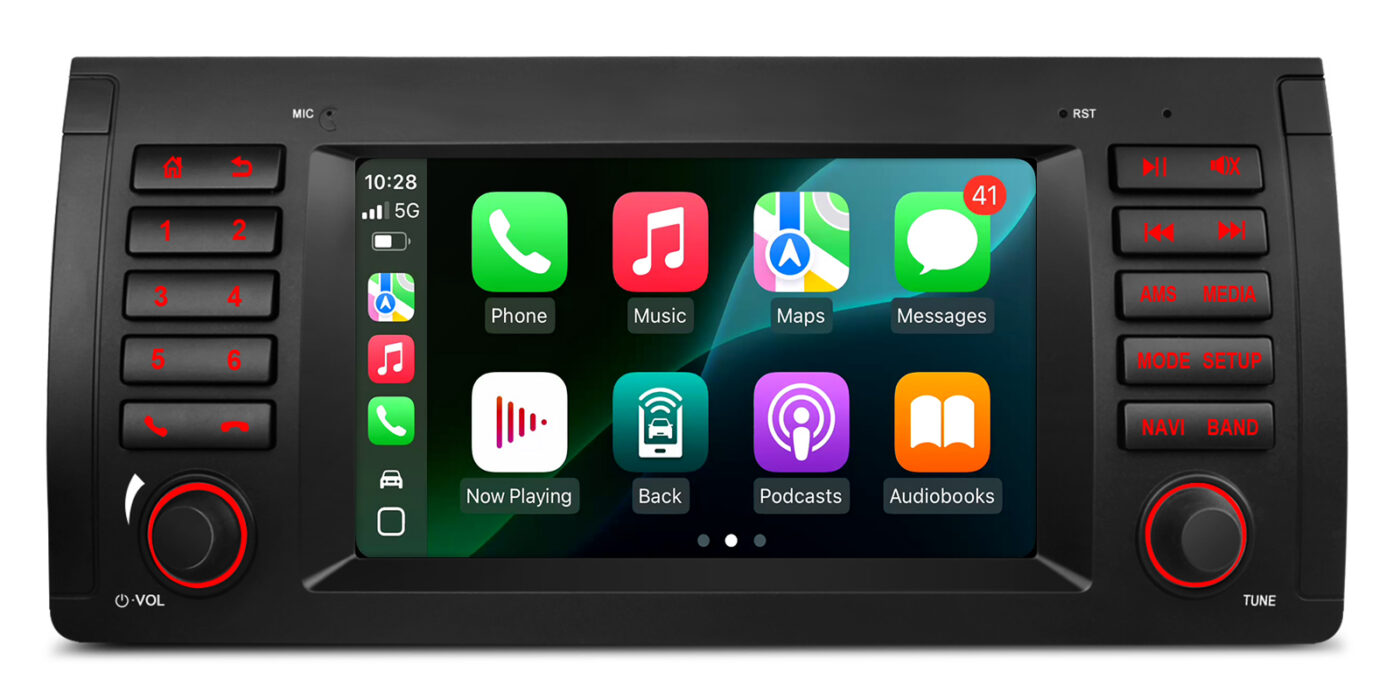 BMW X5 E53 (1999-2006) | Android 14 | 2+64GB | GPS autoraadio ja multimeediakeskus - Apple CarPlay ja Android Auto