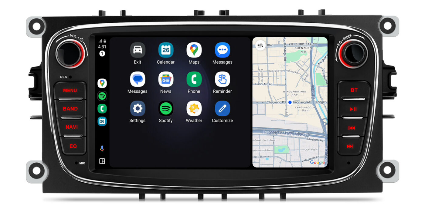 FORD MONDEO (2007-2013)/FOCUS(2008-2011)/S-MAX(2008-2011)/GALAXY(2011-2012) | Android 14 | 2+64GB | GPS autoraadio ja multimeediakeskus - Apple CarPlay
