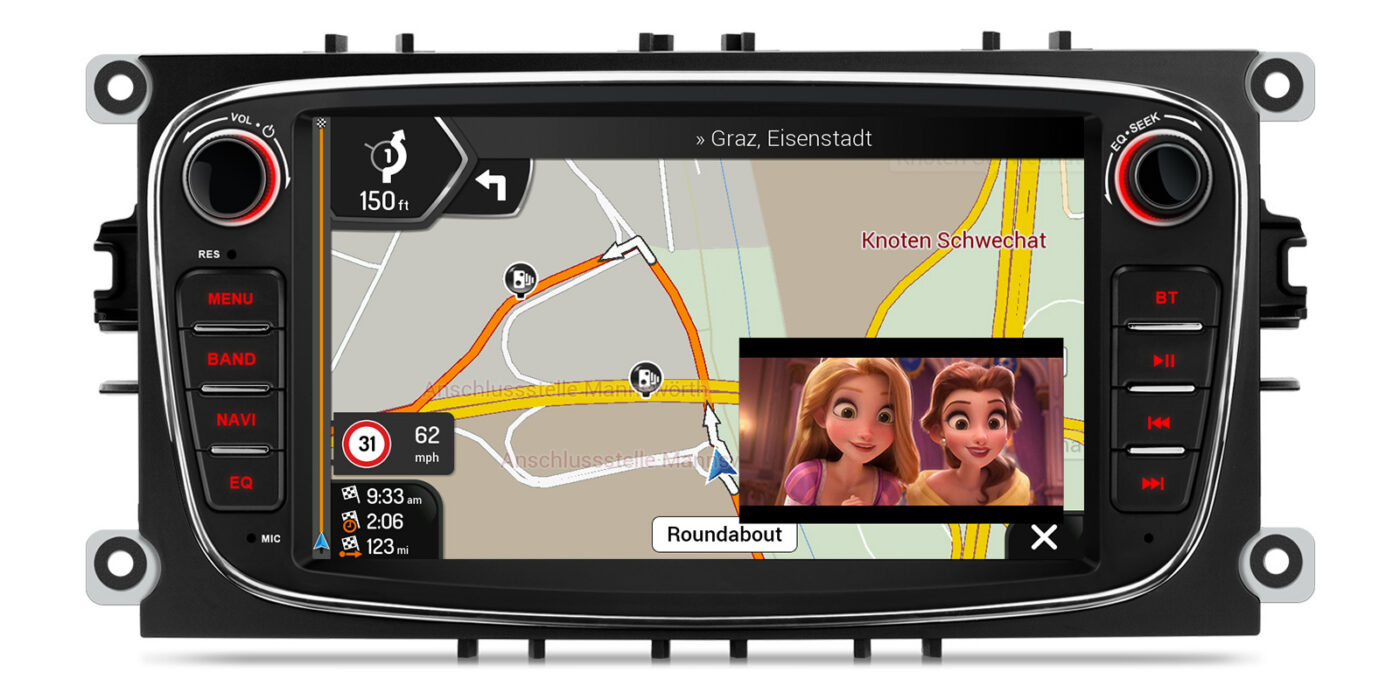FORD MONDEO (2007-2013)/FOCUS(2008-2011)/S-MAX(2008-2011)/GALAXY(2011-2012) | Android 14 | 2+64GB | GPS autoraadio ja multimeediakeskus - GPS navigatsioon