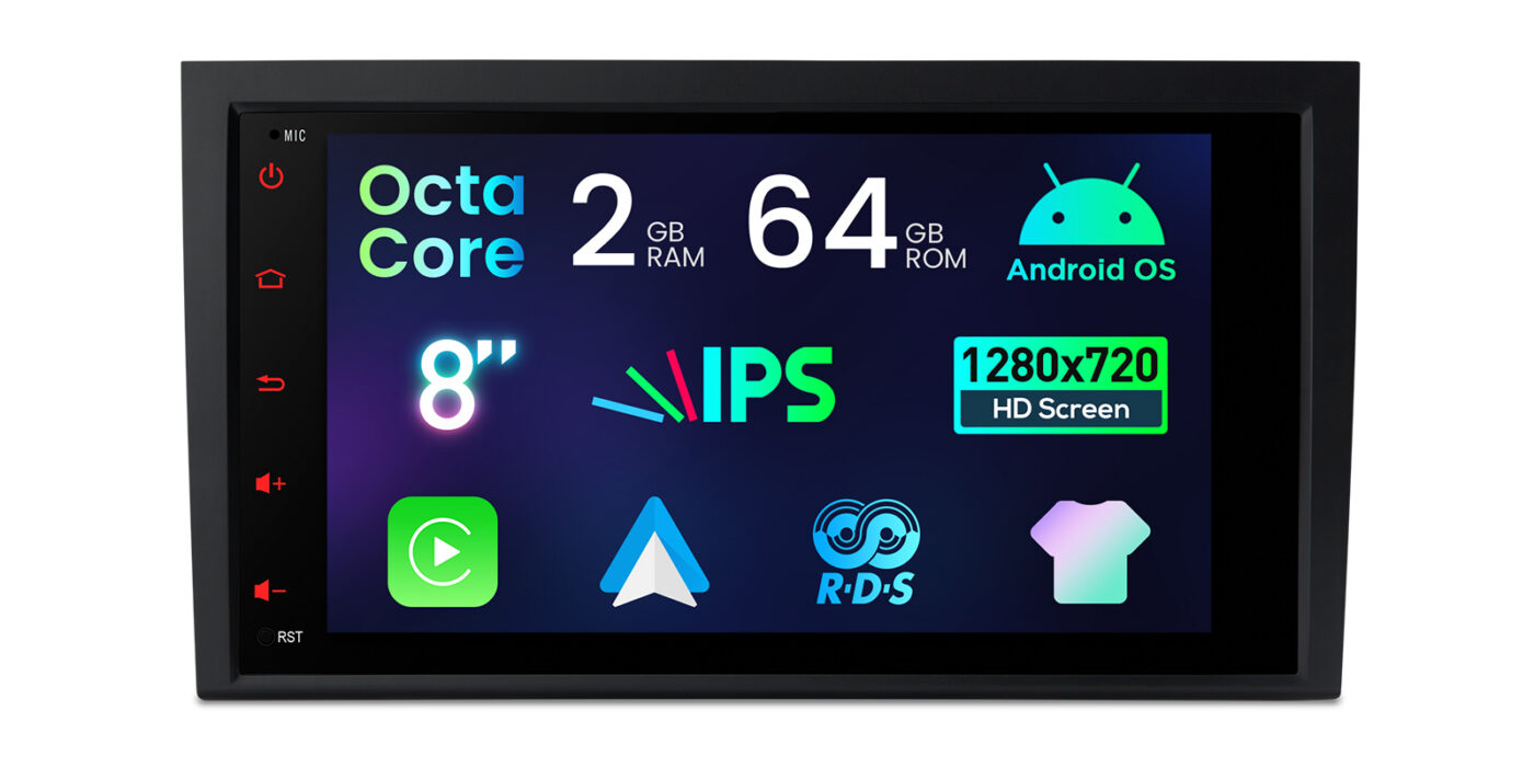 Audi A4 | B5 (2002-2008) | Android 14 | 2+64GB | GPS radio ja multimedia näyttösoitin - Laitteisto ja näyttö