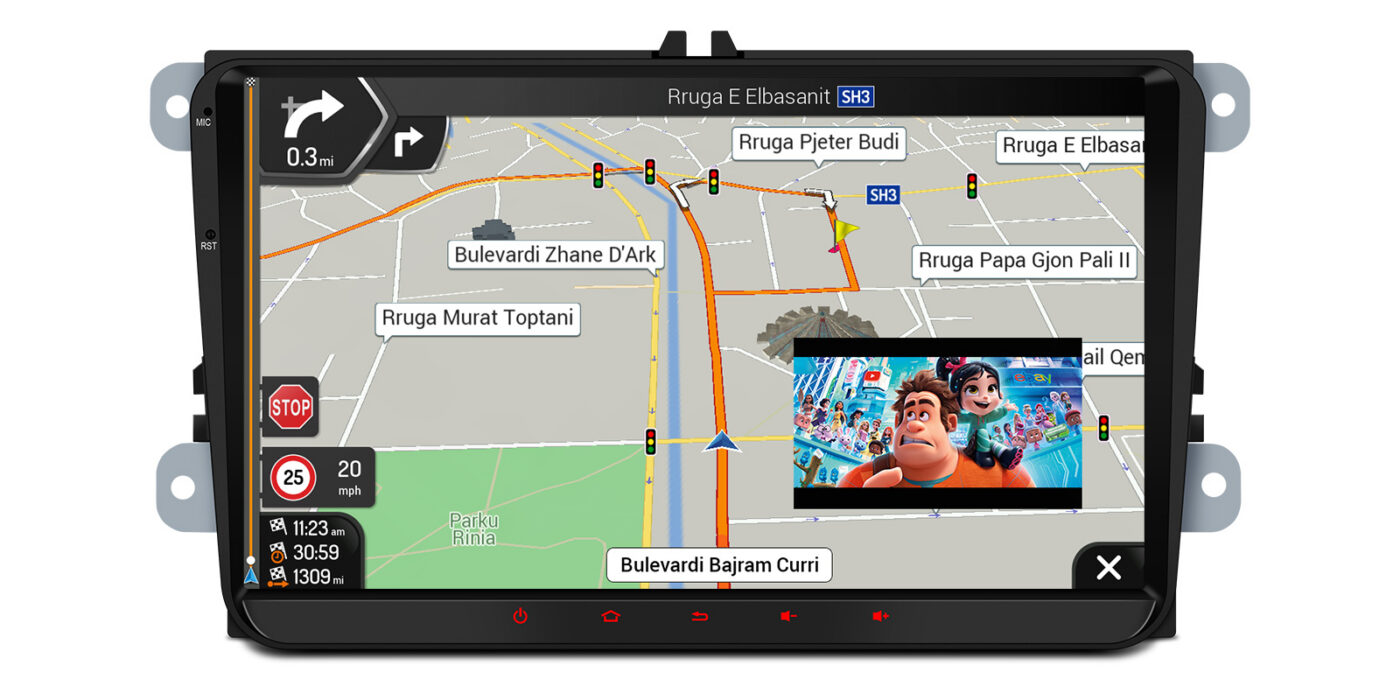 VW Passat B6 | B7 | Multivan | Transporter T5 | T6 | Amarok | Tiguan | Touran | Sharan | Android 14 | 2+64GB | GPS autoraadio ja multimeediakeskus - GPS navigatsioon