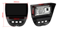 Toyota Aygo | Peugeot 107 | Citroen C1 | (2005-2014) Xtrons IDSP10AGT Android 14 autoraadio tootepilt