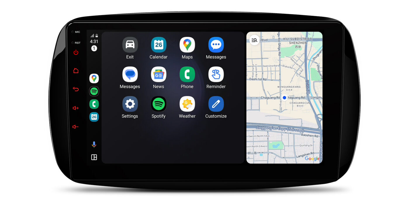 Smart Fortwo (2015-2018) | Android 14 | 2+64GB | GPS мультимедийная магнитола - Apple CarPlay