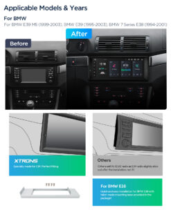 BMW 5. seeria E39 (1995-2004) | 7. seeria E38 (1994-2001) Xtrons PX1439BLHGS Android 14 autoraadio tootepilt