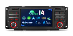 Dodge Caravan / Chrysler Voyager / Town&Country 2000 - 2007 Xtrons PX54WRJLGS Android 14 autoraadio tootepilt
