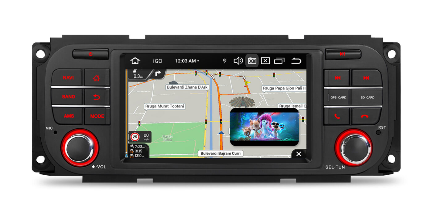 Dodge Caravan / Chrysler Voyager / Town&Country 2000 - 2007 | Android 14 | 4+64GB | 4G | Gyroscope | GPS autoraadio ja multimeediakeskus - GPS navigatsioon ja multimeedia