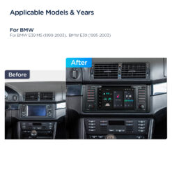 BMW 5. seeria E39 (1995-2004) | 7. seeria E38 (1994-2001) Xtrons PX7439BGS Android 14 autoraadio tootepilt