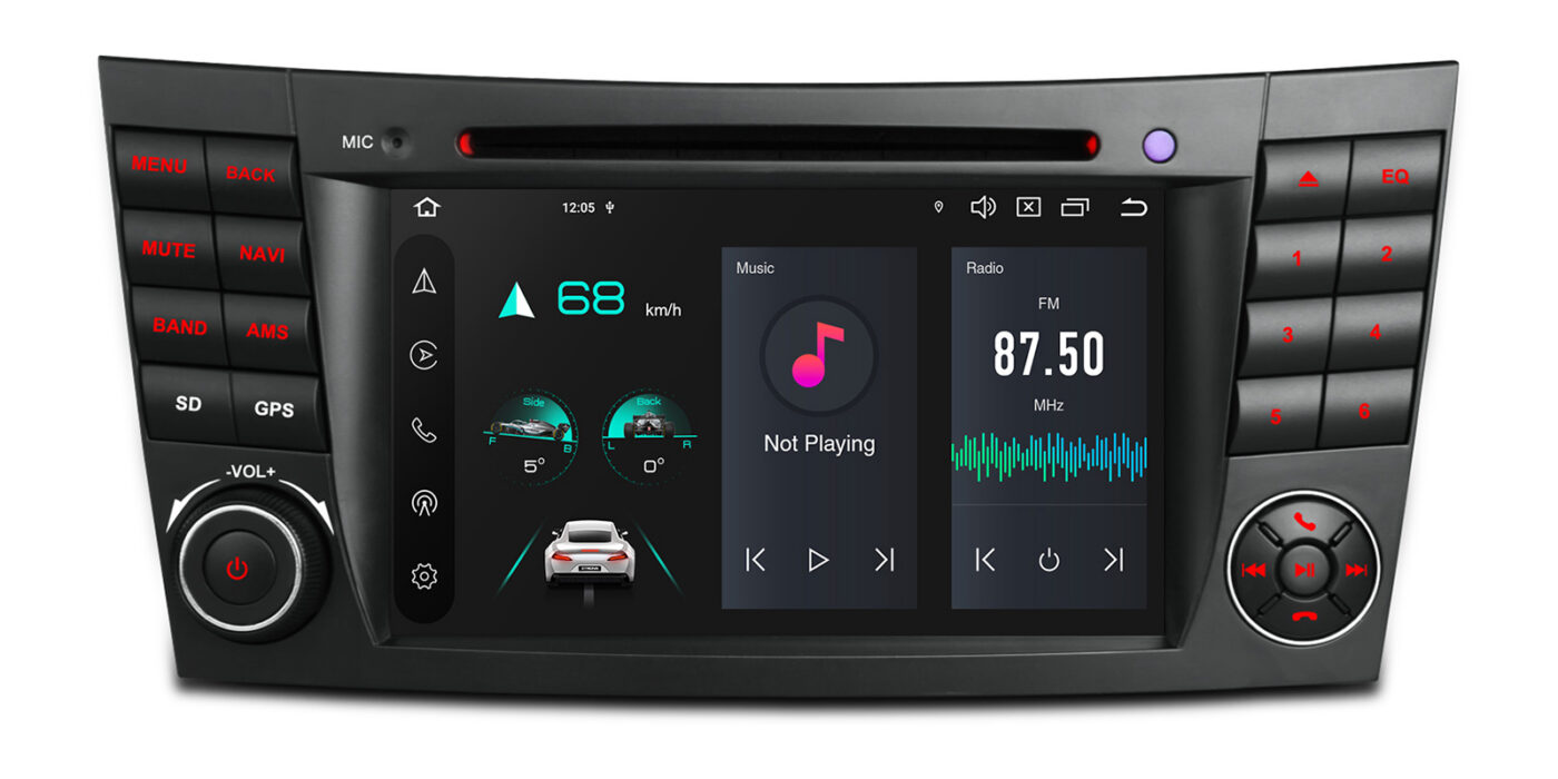 Mercedes-Benz E-Class W211 (2002-2008) | CLS W219 (2005-2006) | Android 14 | 4+64GB | 4G | Gyroscope | CD/DVD | GPS autoraadio ja multimeediakeskus - Töökindel riistvara igapäevaseks kasutamiseks