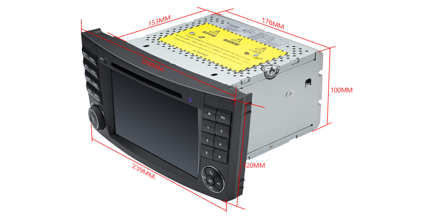 Mercedes-Benz E-Class W211 (2002-2008) | CLS W219 (2005-2006) | Android 14 | 4+64GB | 4G | Gyroscope | CD/DVD | GPS autoraadio ja multimeediakeskus - Sobivus ja olulised omadused