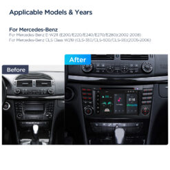 Mercedes-Benz E-Class W211 (2002-2008) | CLS W219 (2005-2006) Xtrons PX74M211GS Android 14 autoraadio tootepilt