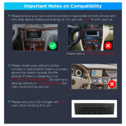 Mercedes-Benz E-Class W211 (2002-2008) | CLS W219 (2005-2006) Xtrons PX74M211GS Android 14 autoraadio tootepilt