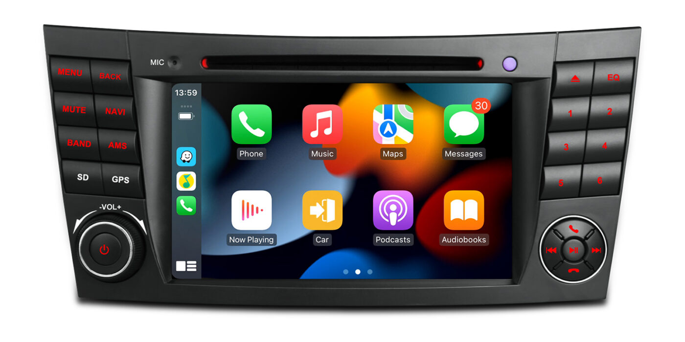 Mercedes-Benz E-Class W211 (2002-2008) | CLS W219 (2005-2006) | Android 14 | 4+64GB | 4G | Gyroscope | CD/DVD | GPS autoraadio ja multimeediakeskus - Muuda oma auto multimeediakogemus nutikamaks ja kaasaegsemaks