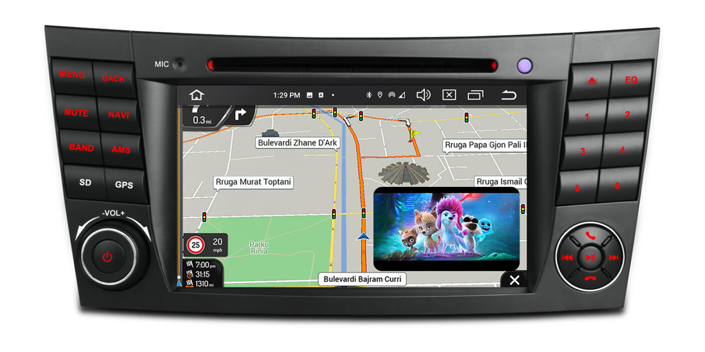 Mercedes-Benz E-Class W211 (2002-2008) | CLS W219 (2005-2006) | Android 14 | 4+64GB | 4G | Gyroscope | CD/DVD | GPS autoraadio ja multimeediakeskus - GPS navigatsioon ja multimeedia