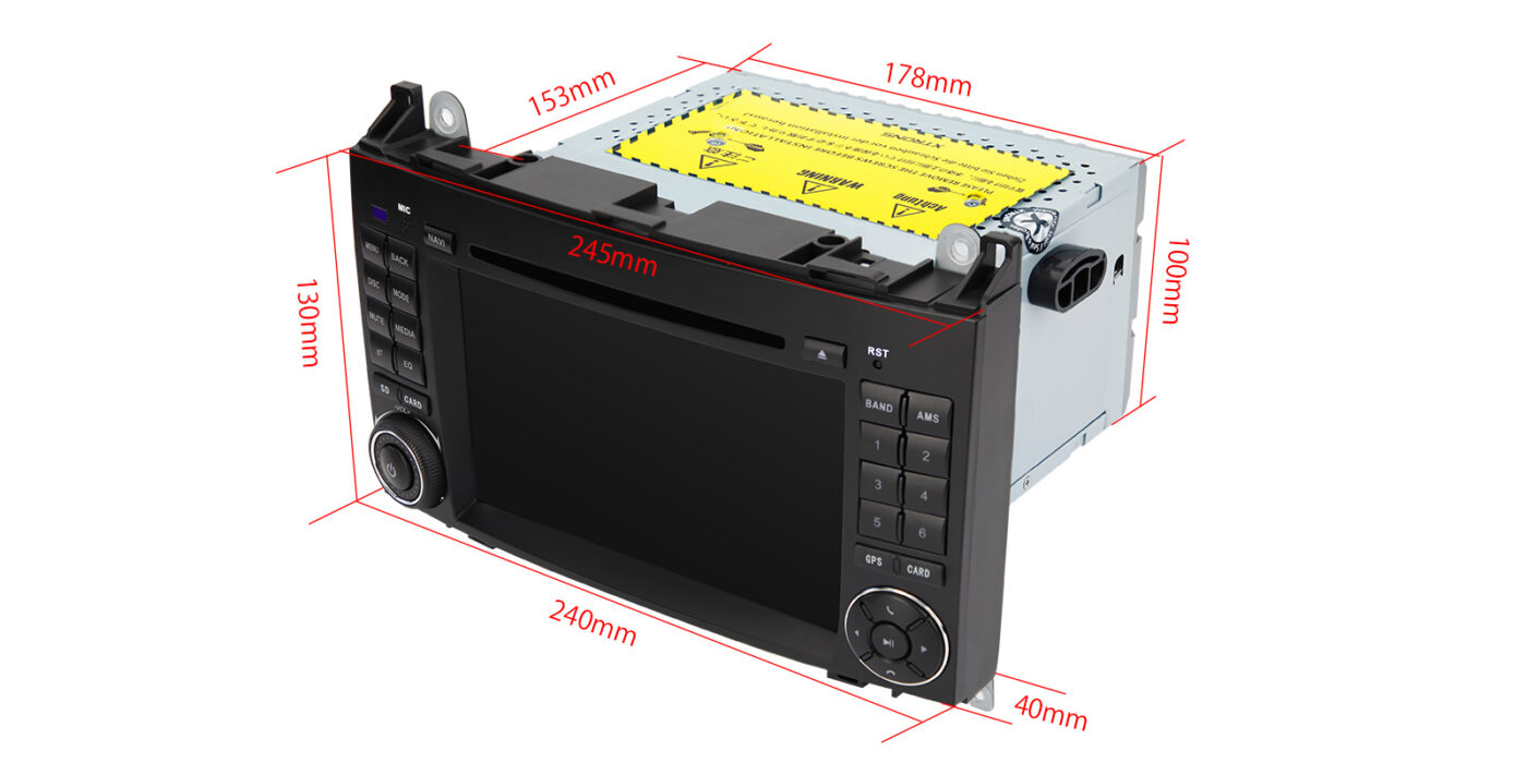 Mercedes-Benz Sprinter | Vito & Viano (2006-2020) | A-Class | B-Class (2004-2012) | Android 14 | 4+64GB | 4G | Gyroscope | CD/DVD | GPS autoraadio ja multimeediakeskus - Sobivus ja olulised omadused