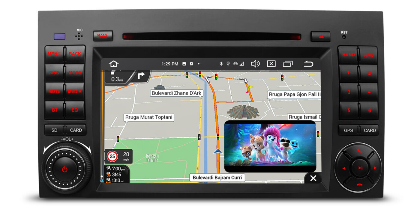 Mercedes-Benz Sprinter | Vito & Viano (2006-2020) | A-Class | B-Class (2004-2012) | Android 14 | 4+64GB | 4G | Gyroscope | CD/DVD | GPS autoraadio ja multimeediakeskus - GPS navigatsioon ja multimeedia