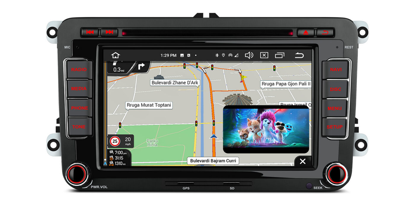 VW Passat B6 | B7 | Multivan | Transporter T5 | T6 | Amarok | Tiguan | Touran | Sharan | Android 14 | 4+64GB | 4G | Gyroscope | CD/DVD | GPS autoraadio ja multimeediakeskus - GPS navigatsioon ja multimeedia