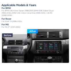 BMW 3. seeria E46 (1998-2006) Xtrons PX8446BLHGS Android 14 autoraadio tootepilt