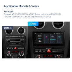Audi A3 (2003-2012) Xtrons PX84AA3LHGS Android 14 autoraadio tootepilt
