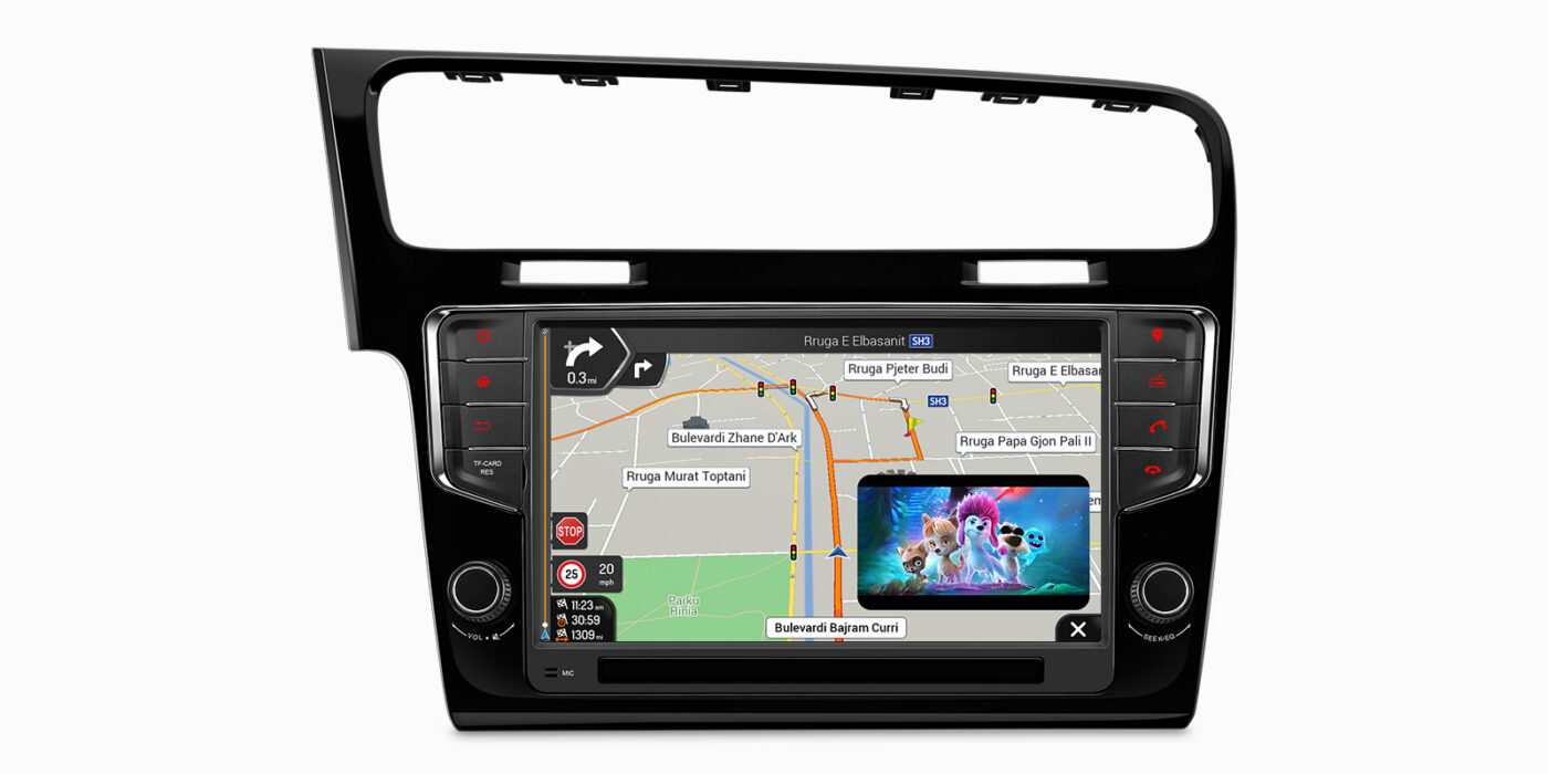 VW Golf 7 | Android 14 | 4+64GB | 4G | Gyroscope | DAB+ | GPS autoraadio ja multimeediakeskus - GPS navigatsioon ja multimeedia