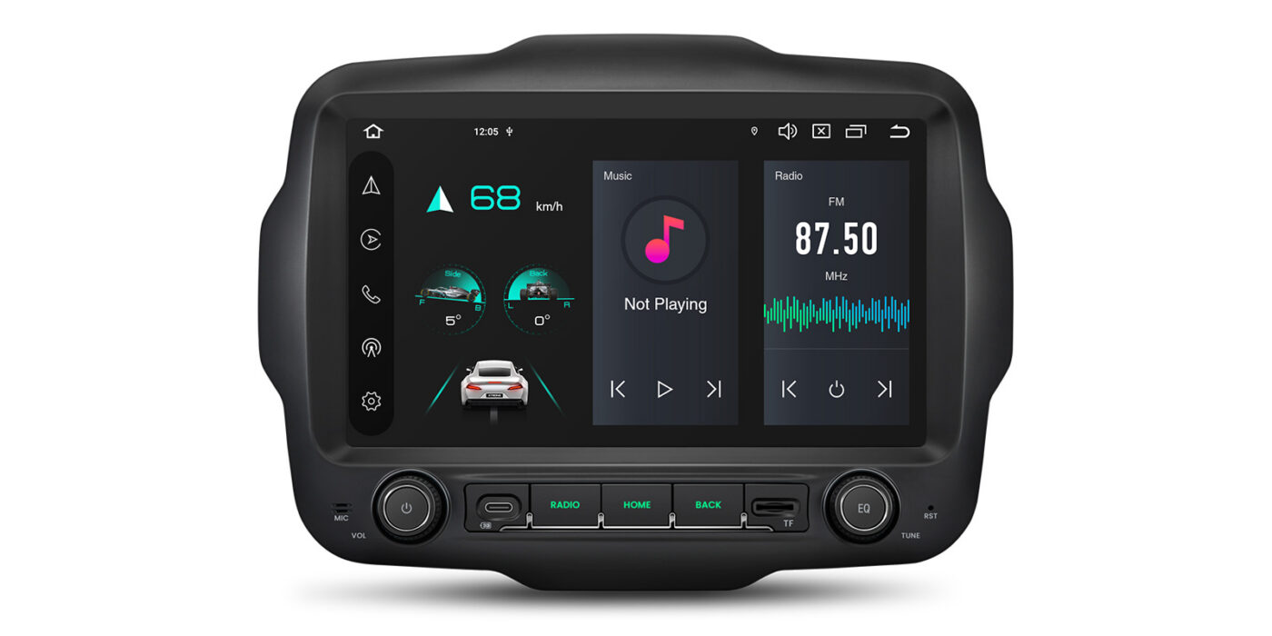 Jeep Renegade (2015-2020) | Android 14 | 4+64GB | 4G | Gyroscope | GPS autoraadio ja multimeediakeskus - Töökindel riistvara igapäevaseks kasutamiseks