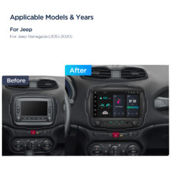 Jeep Renegade (2015-2020) Xtrons PXH94RGJLGS Android 14 autoraadio tootepilt