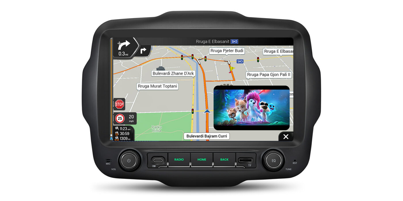 Jeep Renegade (2015-2020) | Android 14 | 4+64GB | 4G | Gyroscope | GPS autoraadio ja multimeediakeskus - GPS navigatsioon ja multimeedia