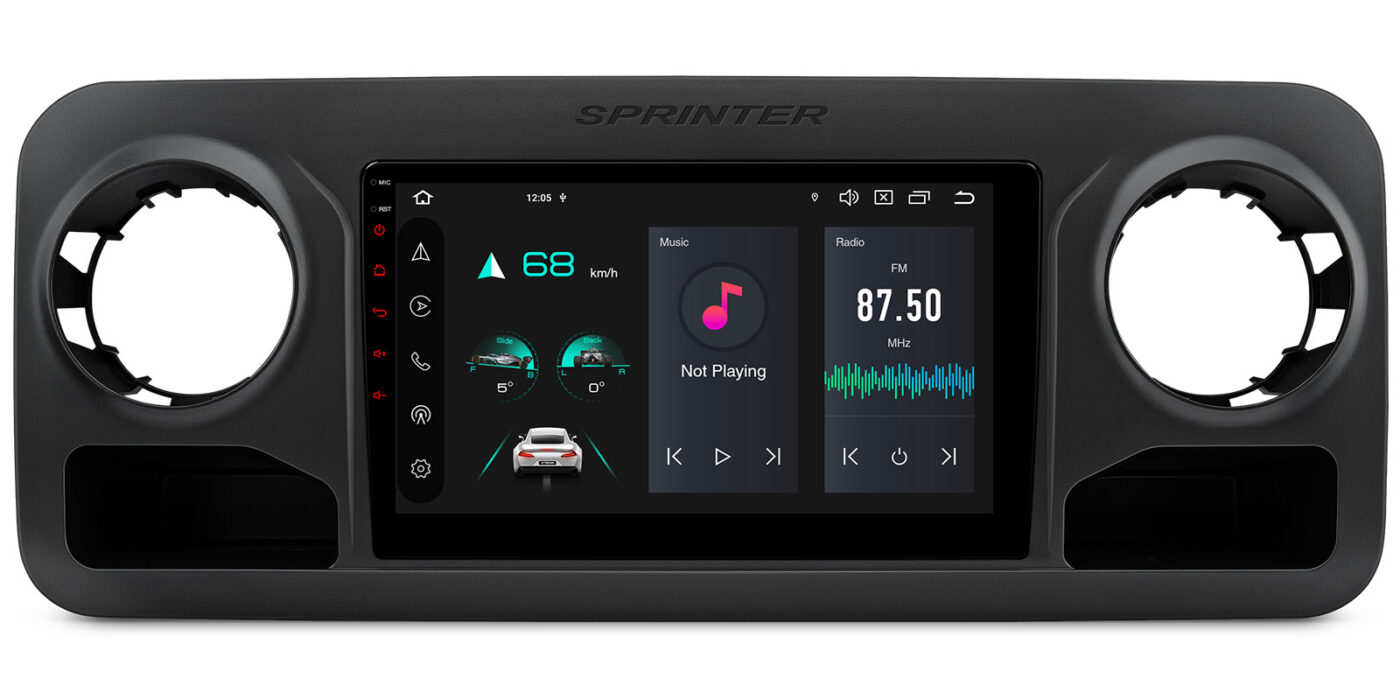 Mercedes-Benz Sprinter (2018-2025) | Android 14 | 4+64GB | 4G | Gyroscope | DAB+ | GPS мультимедийная магнитола - Надежное оборудование для повседневного использования