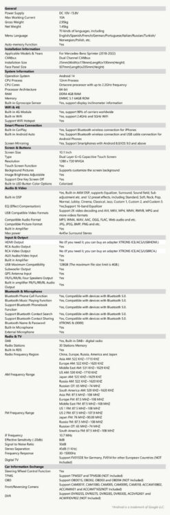 Mercedes-Benz Sprinter (2018-2025) Xtrons PXP14MSPGDAB Android 14 autoraadio tootepilt