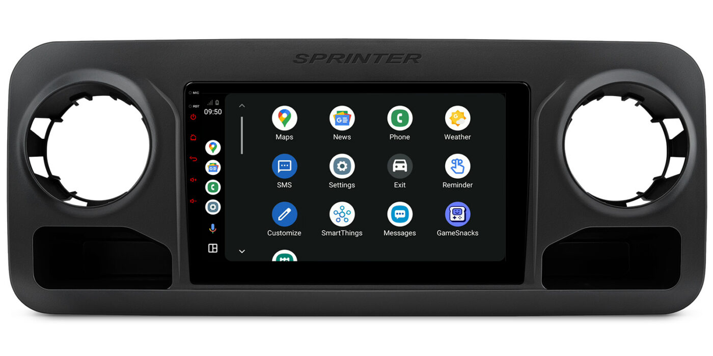 Mercedes-Benz Sprinter (2018-2025) | Android 14 | 4+64GB | 4G | Gyroscope | DAB+ | GPS мультимедийная магнитола - Apple CarPlay и Android Auto