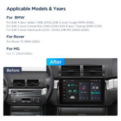 BMW 3. seeria E46 (1998-2006) Xtrons PXP9446BGDAB Android 14 autoraadio tootepilt