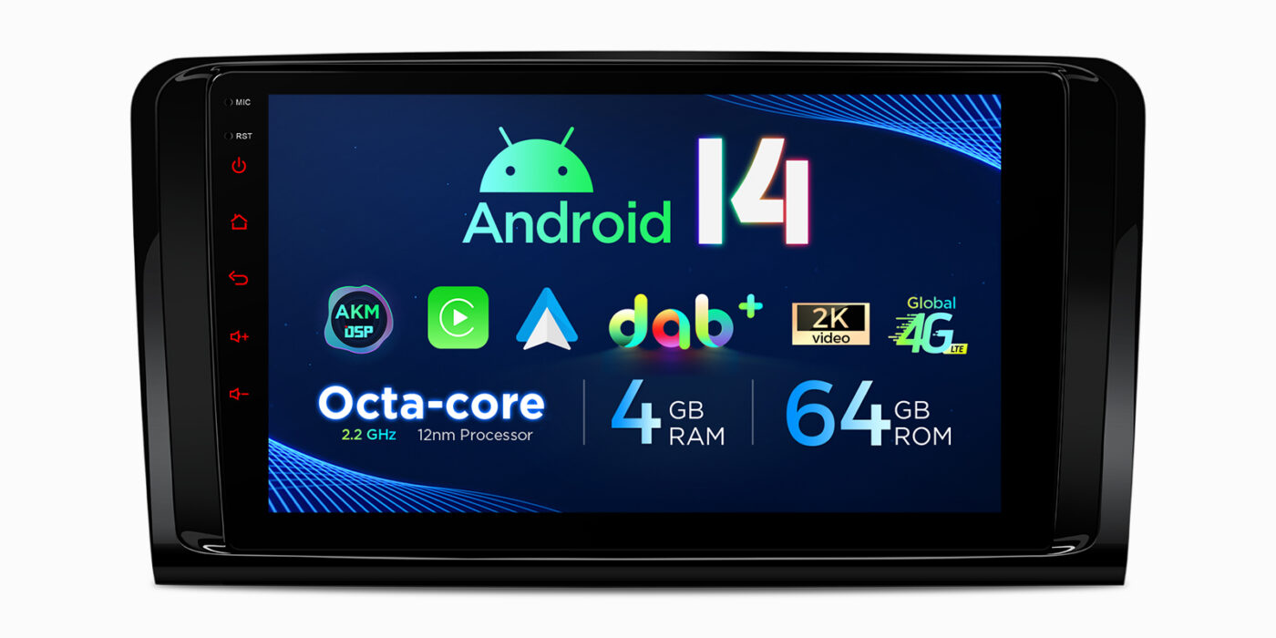 Mercedes-Benz ML | GL | W164 | X164 (2005-2012) | Android 14 | 4+64GB | 4G | Gyroscope | DAB+ | GPS autoraadio ja multimeediakeskus - 4+64GB riistvara ja 9-tolline IPS ekraan