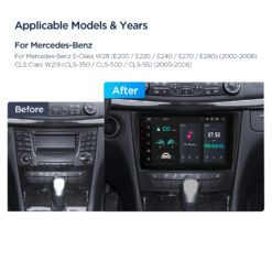 Mercedes-Benz E-Class W211 (2002-2008) | CLS W219 (2005-2006) Xtrons PXP94M211GDAB Android 14 autoraadio tootepilt